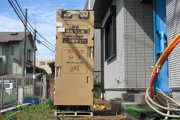 設置場所の確保・配線の確認（エコベース・基礎工事）